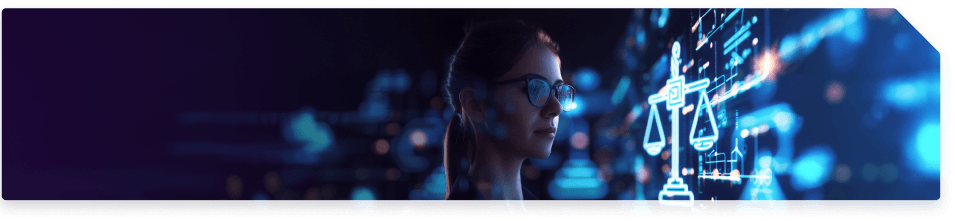 Professional with AI legal technology