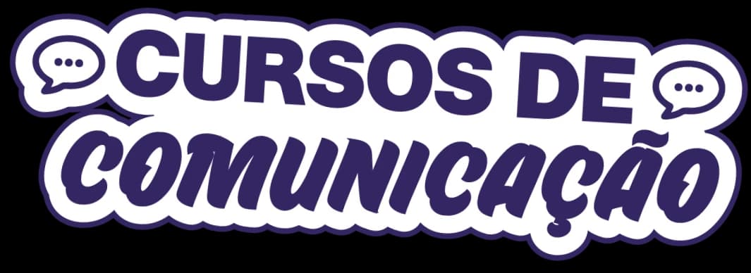 Sticker de cursos de comunicação