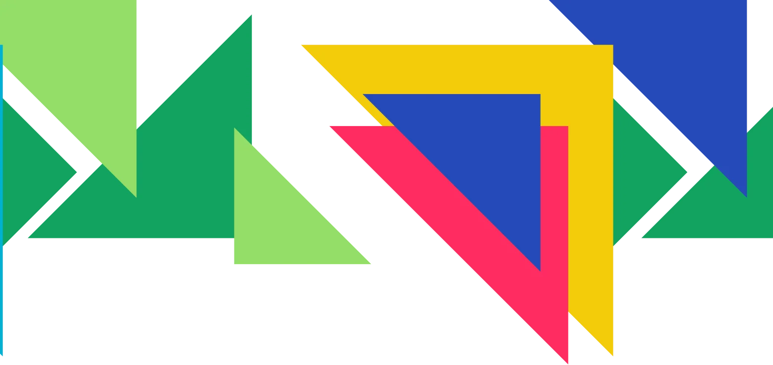 Formas geometricas da nova identidade visual da UniFECAF