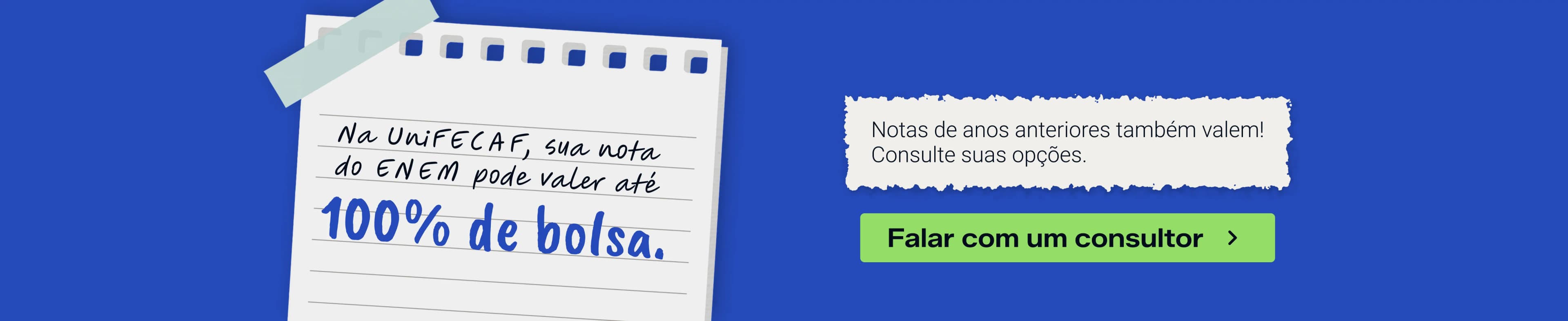 Não aposte seu futuro. Invista nele. Graduação a partir de R$ 189/mês.