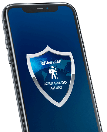 Imagem de um celular com uma imagem de como é exibida a microcertificação