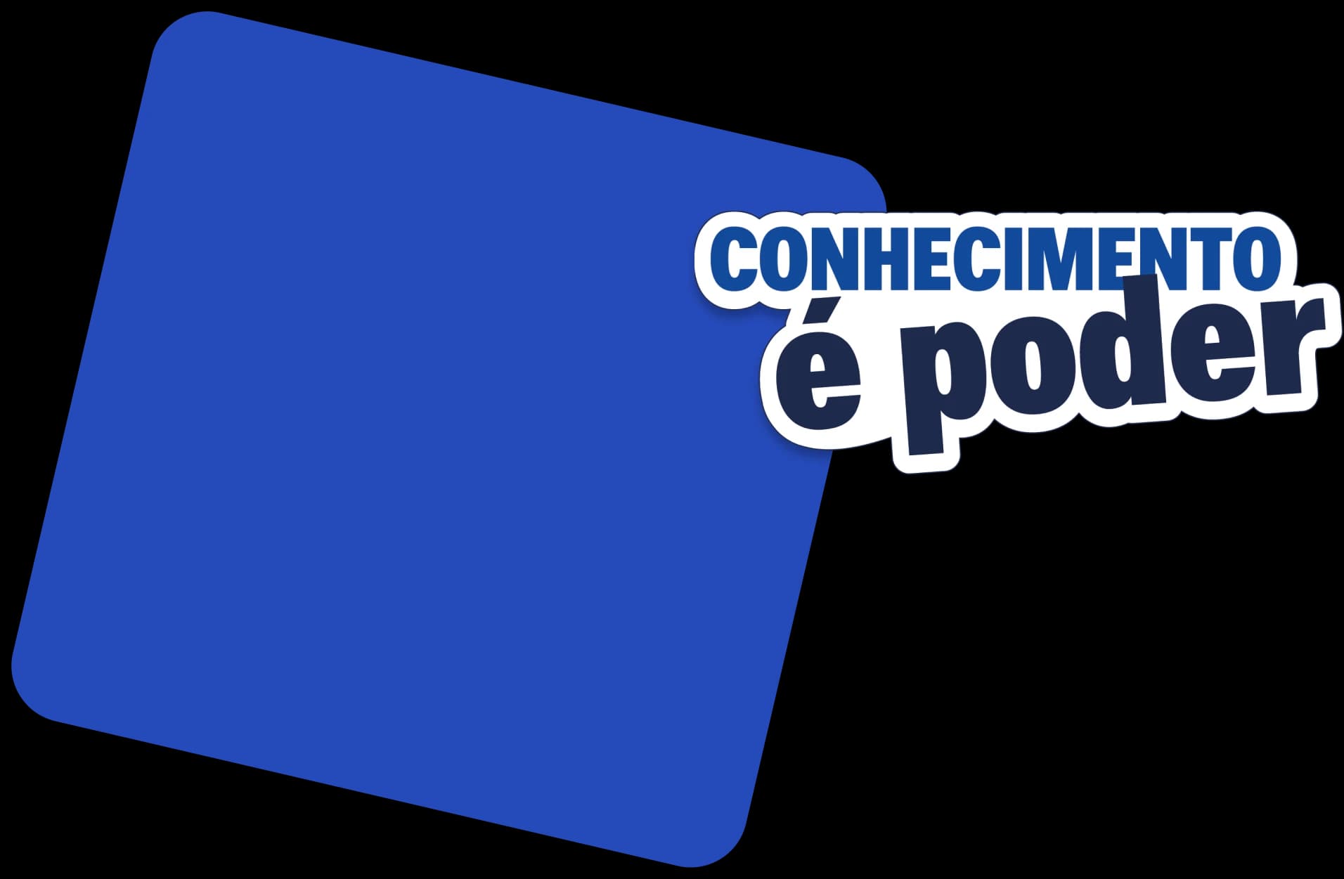 Sticker de Conhecimento é Poder