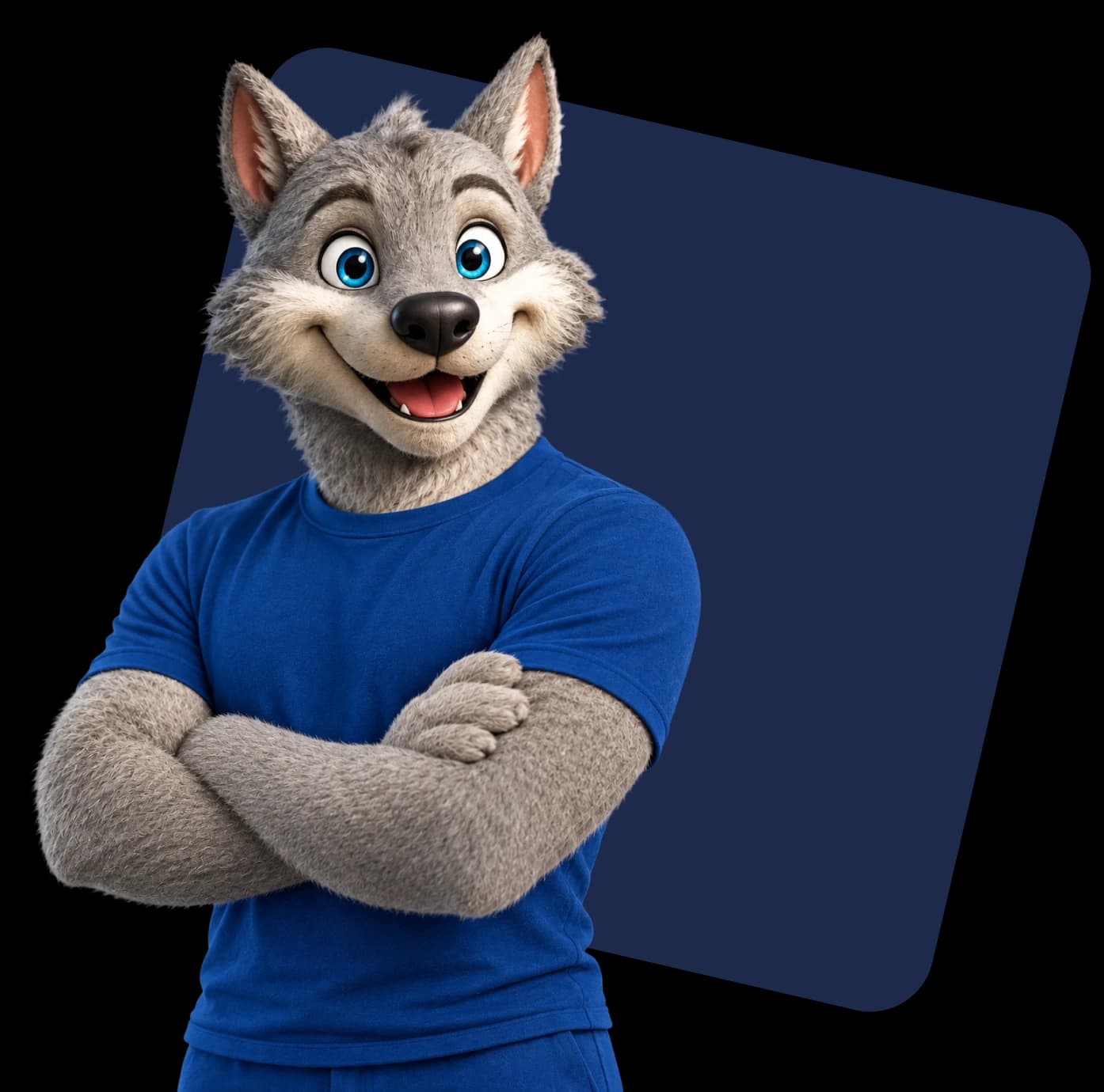 Feroz, mascote da UniFECAF, na página de cursos de gestão