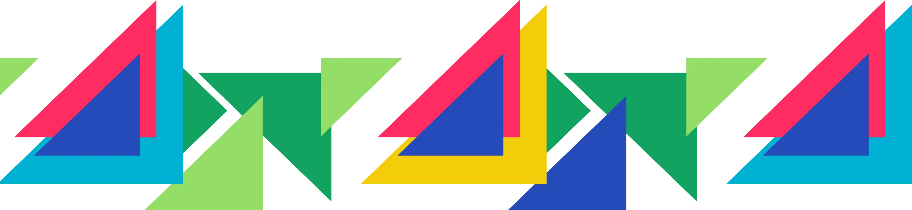 Fundo com triângulos coloridos da UniFECAF