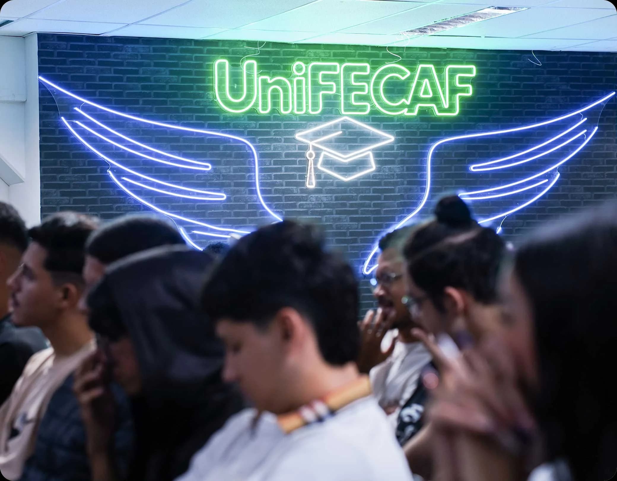 Imagem da tela inicial da página Quem Somos da UniFECAF