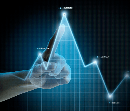 AI and data visualization with hand interaction